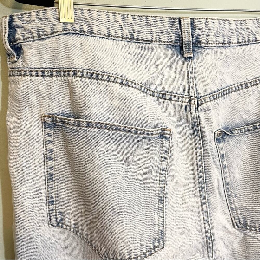 &Denim Womens Ultra‎ High Waist Ankle Length Loose Mom Jeans Blue Size 16 - Picture 2 of 16